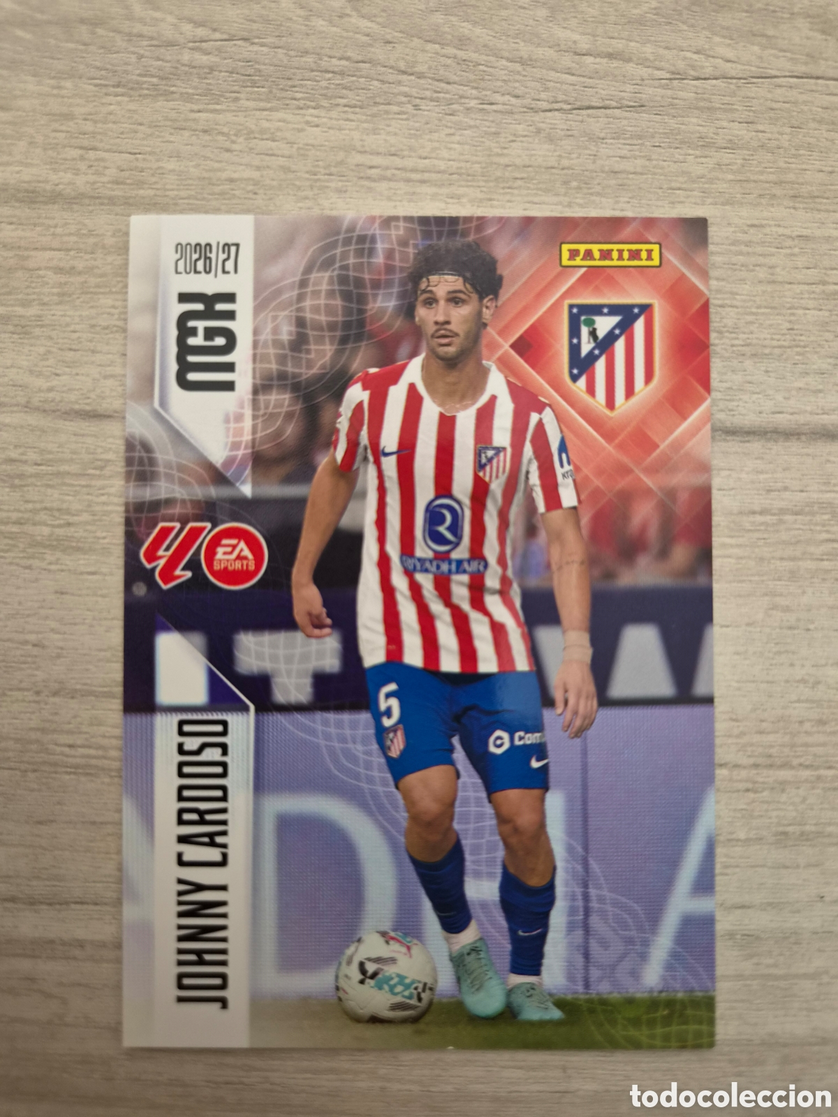 Cromos de f&uacute;tbol: N&deg;66 Atl&eacute;tico de Madrid Johnny Cardoso Megacracks 26/27