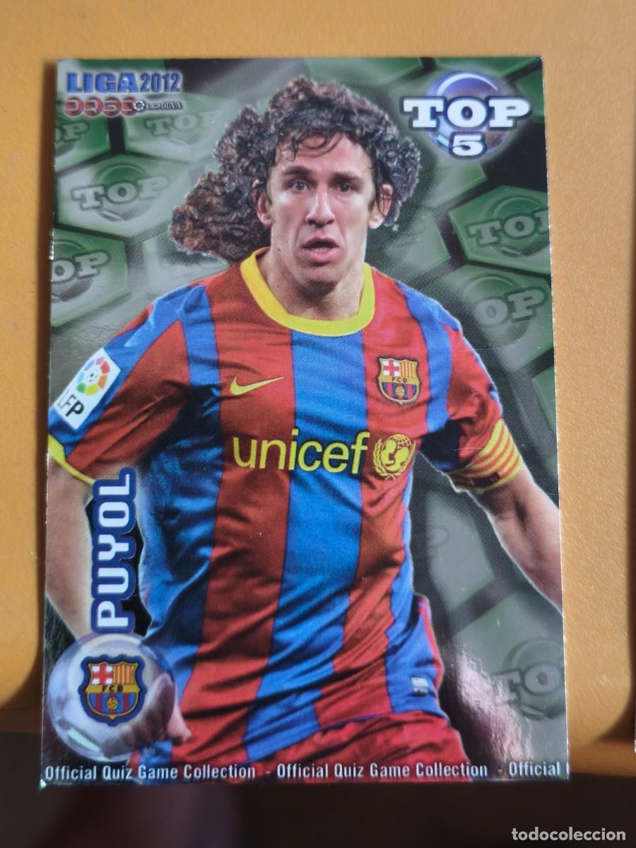 Cromos de f&uacute;tbol: puyol, liga 2012 top