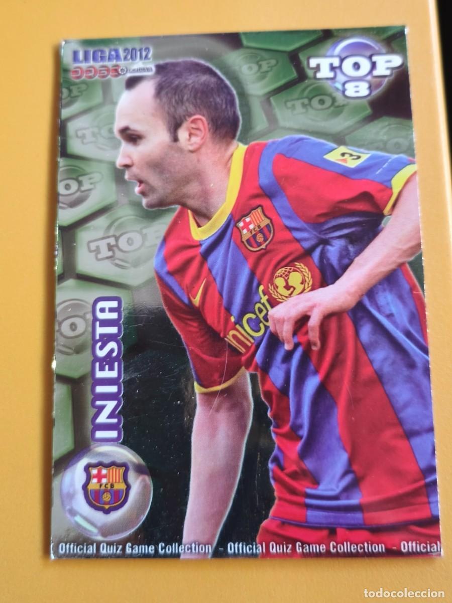 Cromos de f&uacute;tbol: iniesta, liga 2012 top