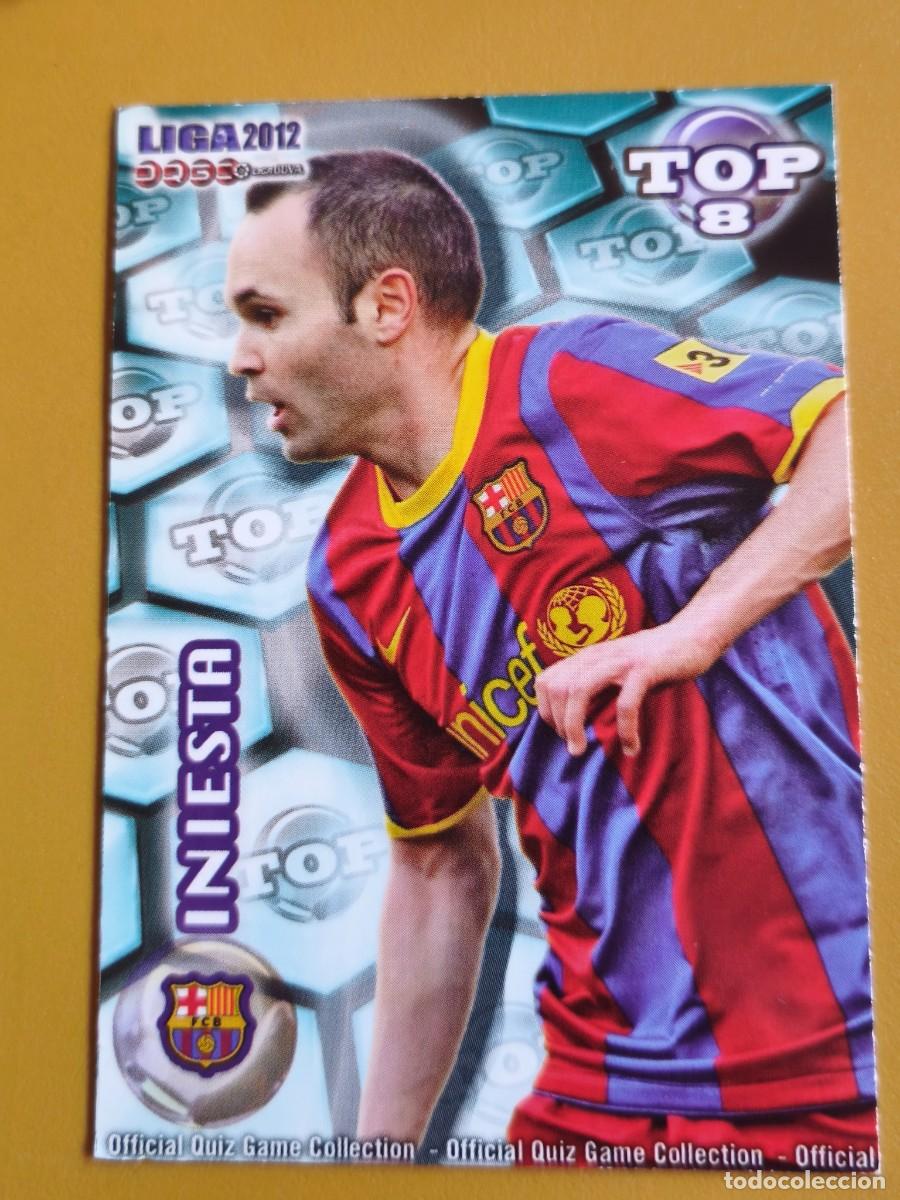 Cromos de f&uacute;tbol: iniesta, liga 2012 top