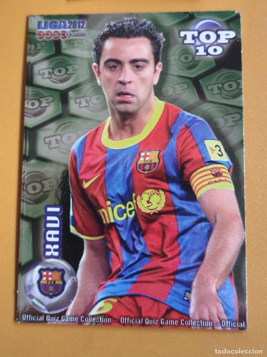 Cromos de f&uacute;tbol: xavi, liga 2012 top.