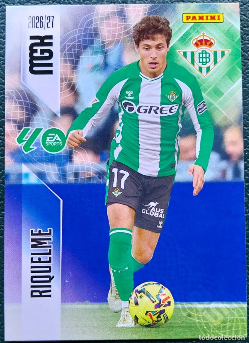 Cromos de f&uacute;tbol: 105 RIQUELME REAL BETIS FICHAS ALBUM MEGACRACKS 2026 2027 MGK 26 27