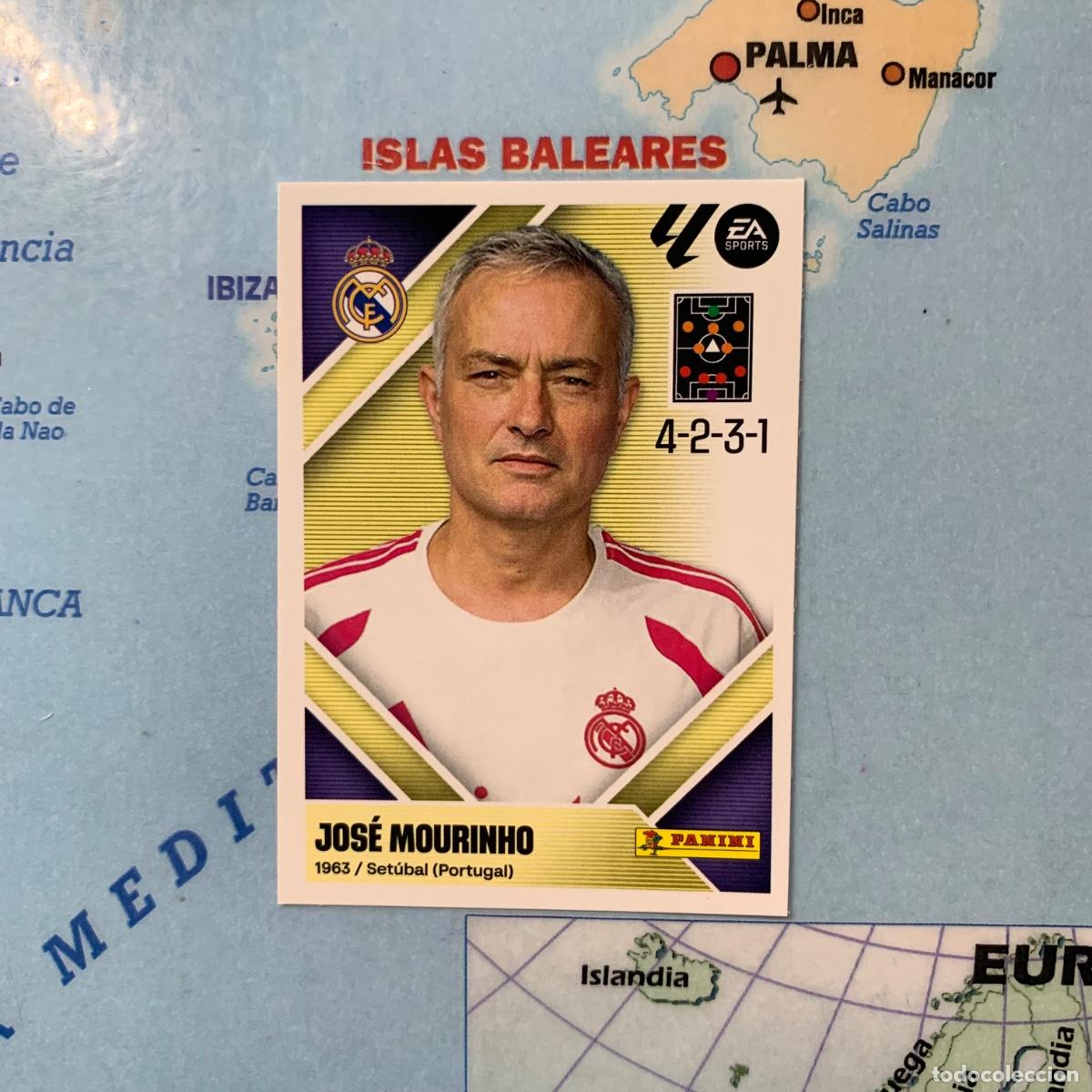Cromos de f&uacute;tbol: Mourinho entrenador n&uacute;mero 2 del Real Madrid cromo liga este 26-27 2026-2027