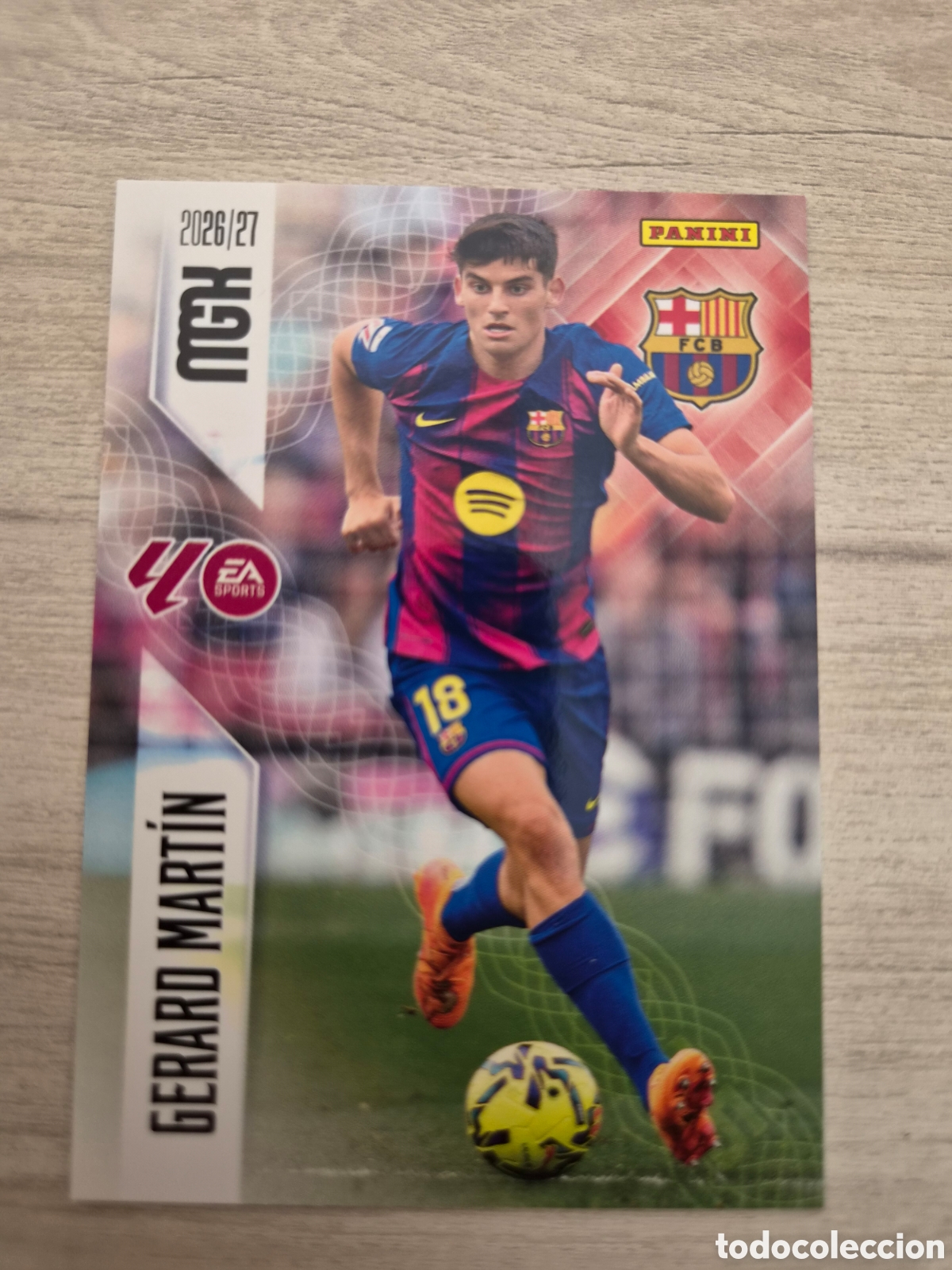 Cromos de f&uacute;tbol: N&deg;77 FC Barcelona Gerard Mart&iacute;n Megacracks 26/27