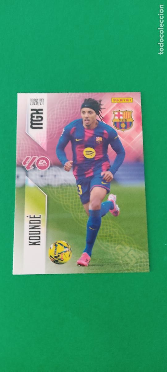 Cromos de f&uacute;tbol: TRADING CARD FUTBOL KOUNDE F.C. BARCELONA N&ordm; 76 LIGA MEGACRACKS 2026-2027/26-27 PANINI