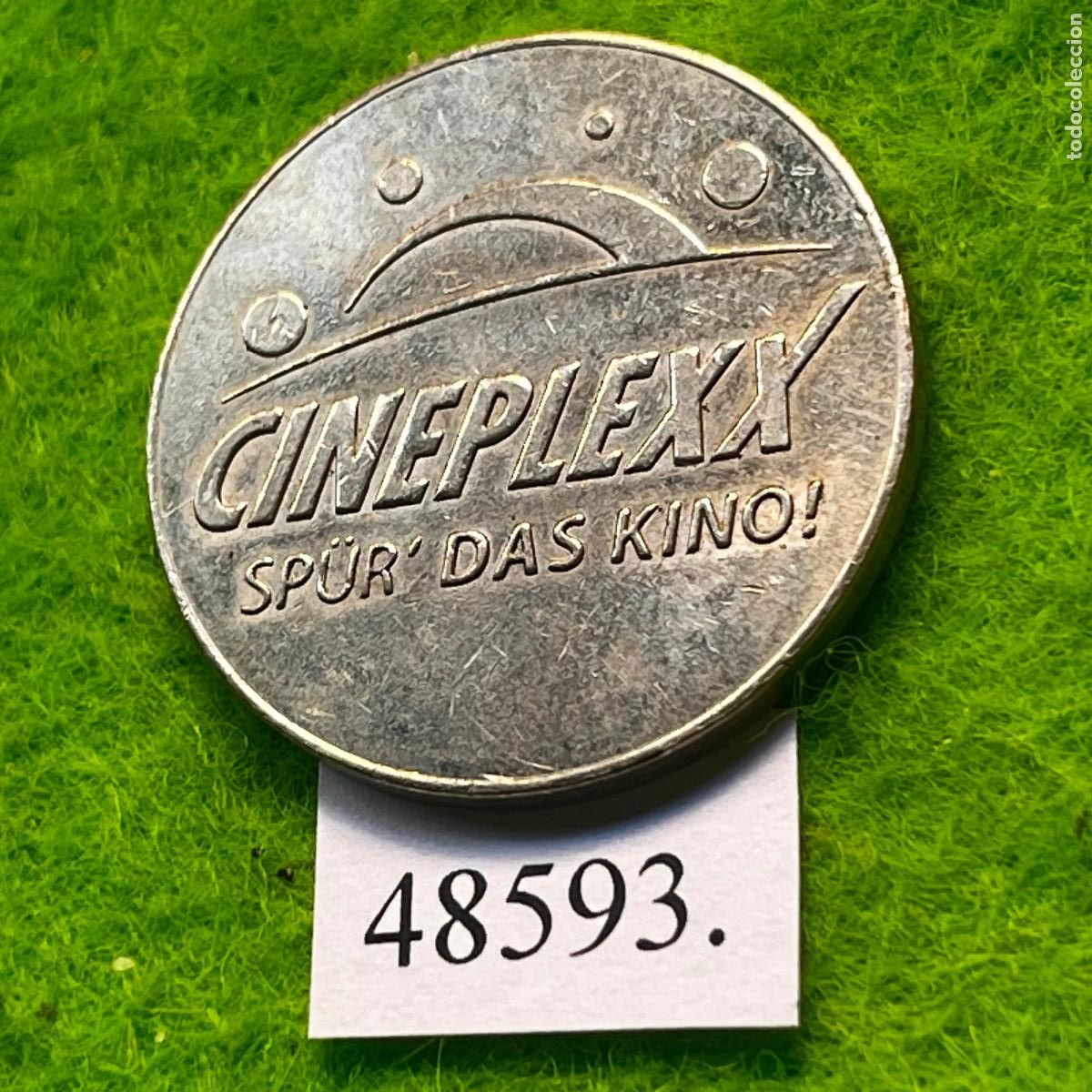 Cromos de f&uacute;tbol: ficha Austria, Cineplexx, LEVEL X, PLAY YOUR GAME, juegos recreativos, token, jet&oacute;n
