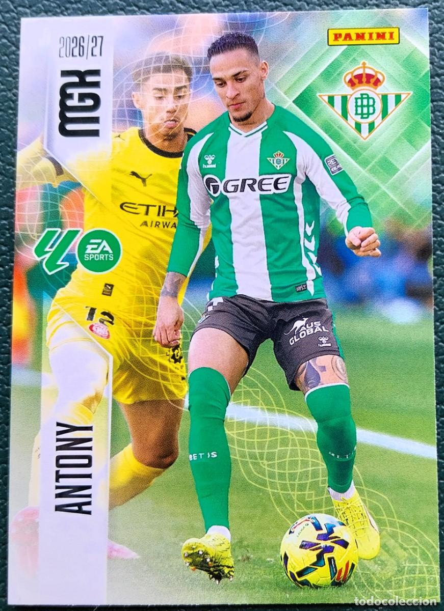 Cromos de f&uacute;tbol: 106 ANTONY REAL BETIS FICHAS ALBUM MEGACRACKS 2026 2027 MGK 26 27