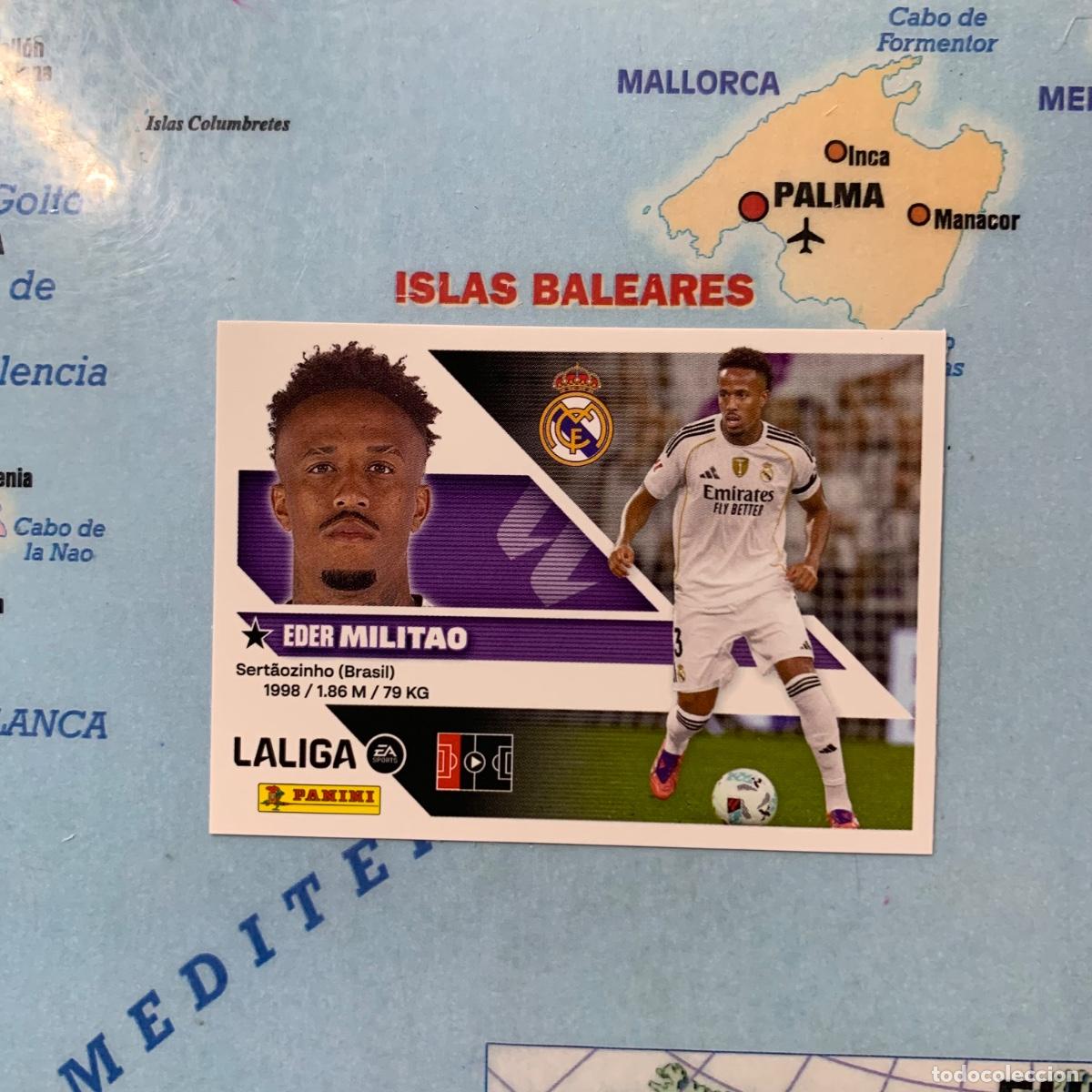 Cromos de f&uacute;tbol: Militao n&uacute;mero 6 del Real Madrid cromo liga este 26-27 2026-2027