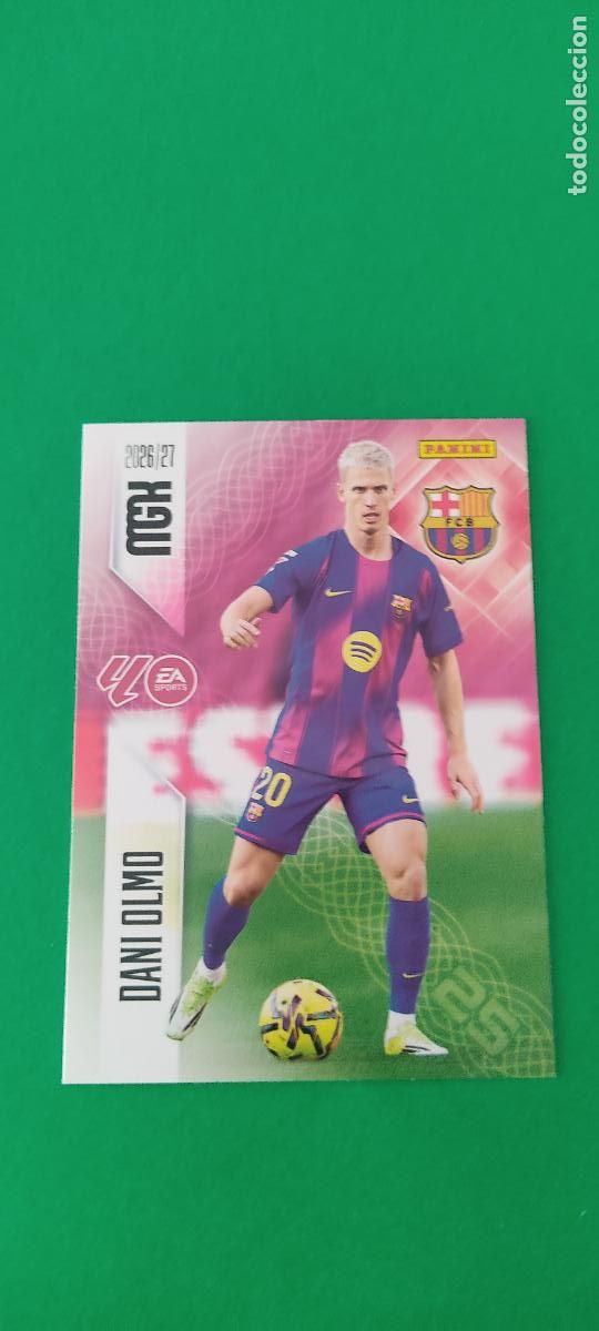 Cromos de f&uacute;tbol: TRADING CARD FUTBOL DANI OLMO F.C. BARCELONA N&ordm; 87 LIGA MEGACRACKS 2026-2027/26-27 PANINI