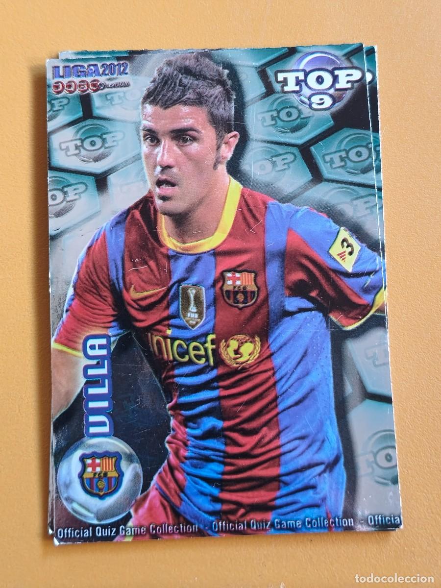 Cromos de f&uacute;tbol: villa, liga 2012 top