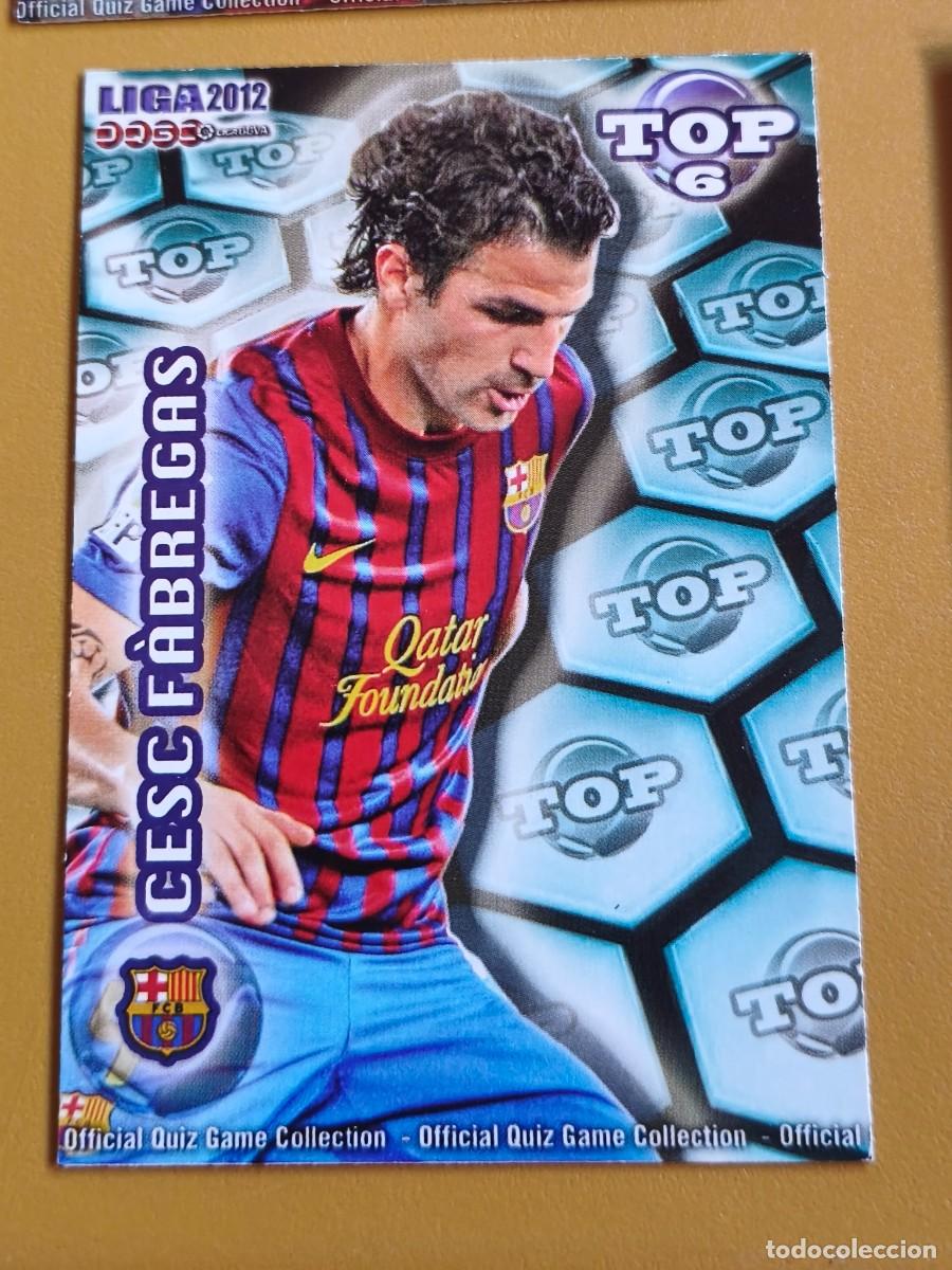 Cromos de f&uacute;tbol: cesc fabregas, liga 2012 top
