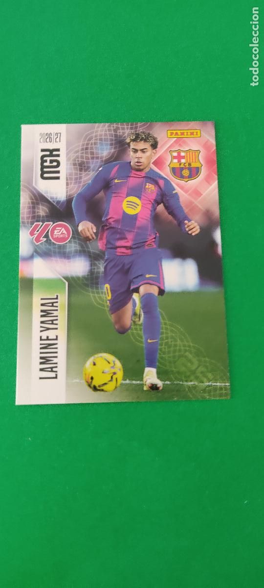 Cromos de f&uacute;tbol: TRADING CARD FUTBOL LAMINE YAMAL F.C. BARCELONA N&ordm; 89 LIGA MEGACRACKS 2026-2027/26-27 PANINI