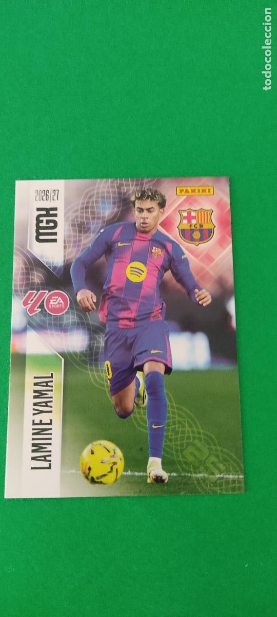 Cromos de f&uacute;tbol: TRADING CARD FUTBOL LAMINE YAMAL F.C. BARCELONA N&ordm; 89 LIGA MEGACRACKS 2026-2027/26-27 PANINI