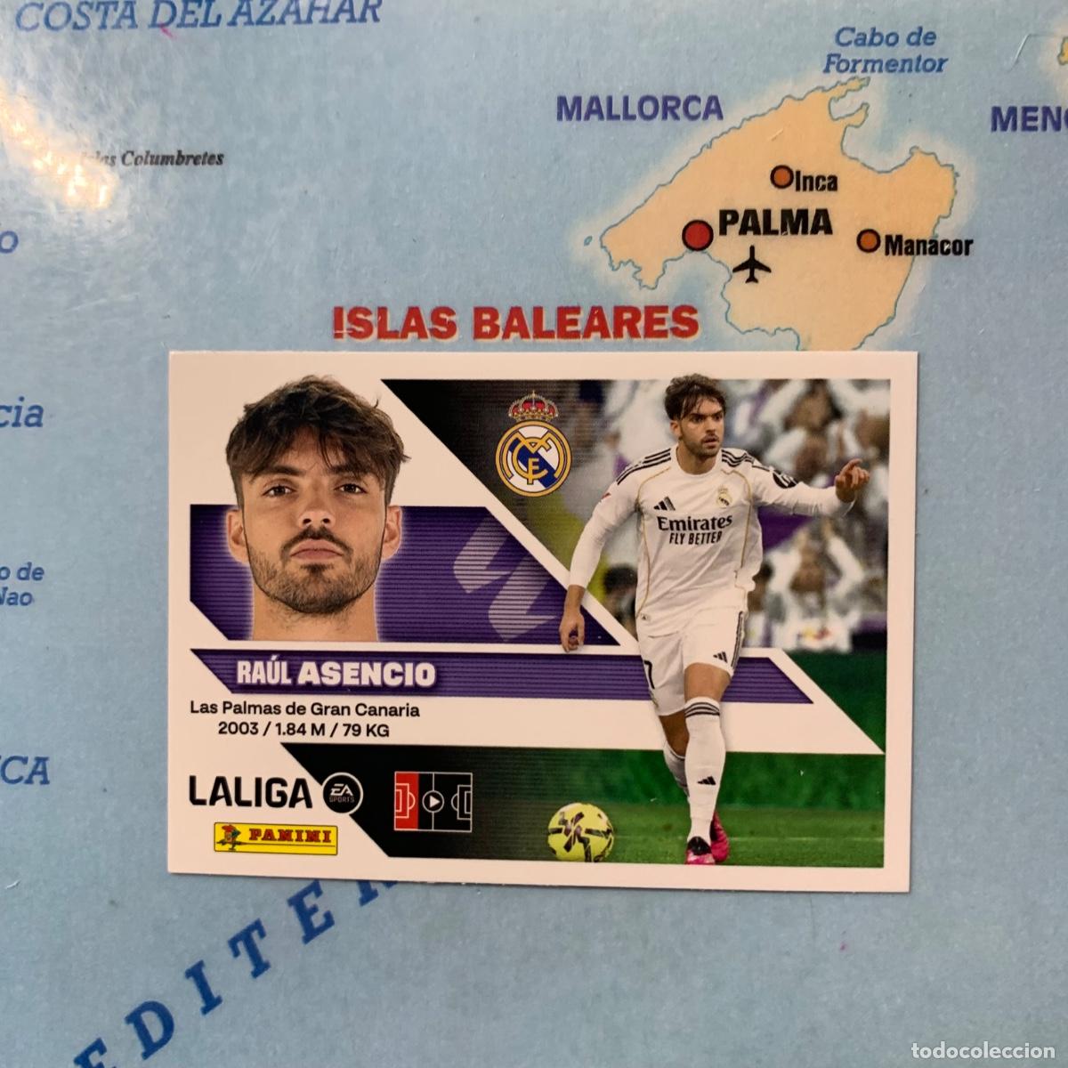 Cromos de f&uacute;tbol: Asencio n&uacute;mero 7 del Real Madrid cromo liga este 26-27 2026-2027