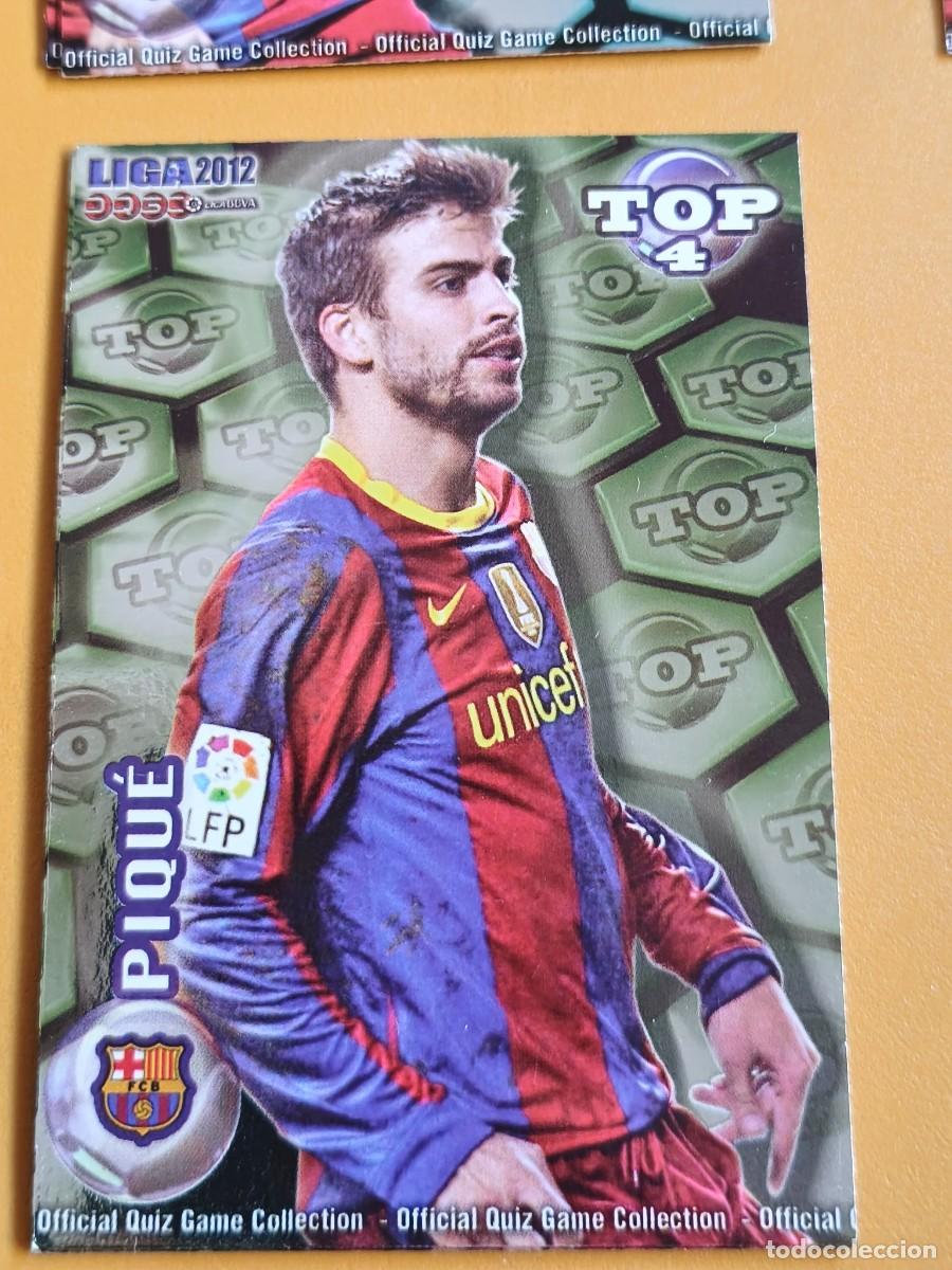 Cromos de f&uacute;tbol: pique, liga 2012 top