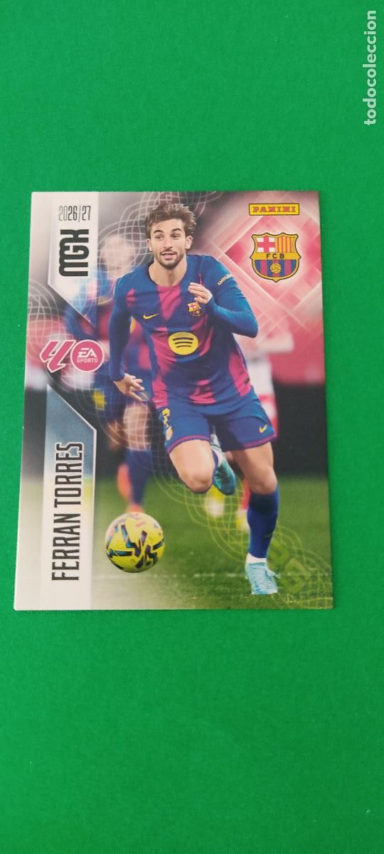 Cromos de f&uacute;tbol: TRADING CARD FUTBOL FERRAN TORRES F.C. BARCELONA N&ordm; 90 LIGA MEGACRACKS 2026-2027/26-27 PANINI