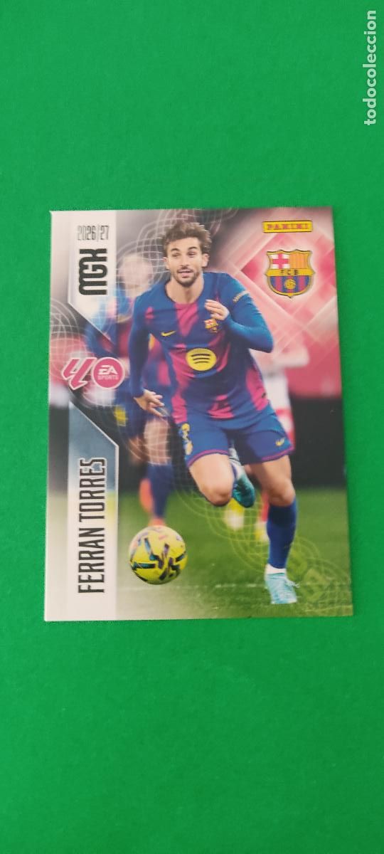 Cromos de f&uacute;tbol: TRADING CARD FUTBOL FERRAN TORRES F.C. BARCELONA N&ordm; 90 LIGA MEGACRACKS 2026-2027/26-27 PANINI