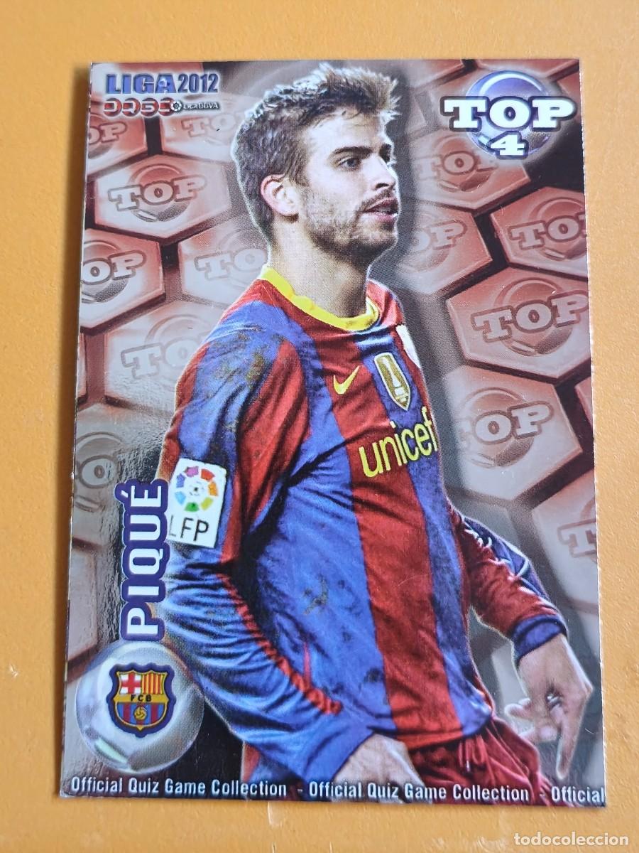 Cromos de f&uacute;tbol: pique, liga 2012 top