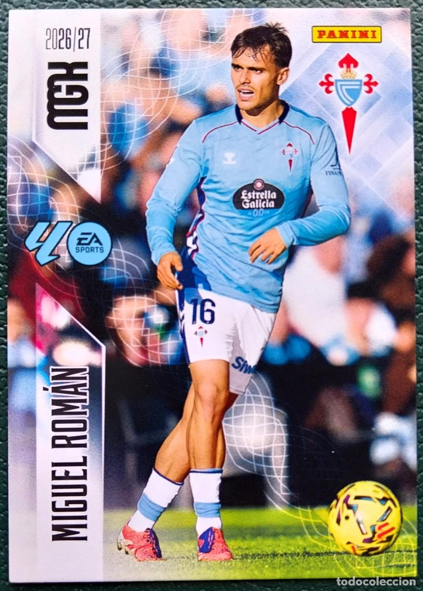 Cromos de f&uacute;tbol: 119 MIGUEL ROMAN CELTA DE VIGO FICHAS ALBUM MEGACRACKS 2026 2027 MGK 26 27