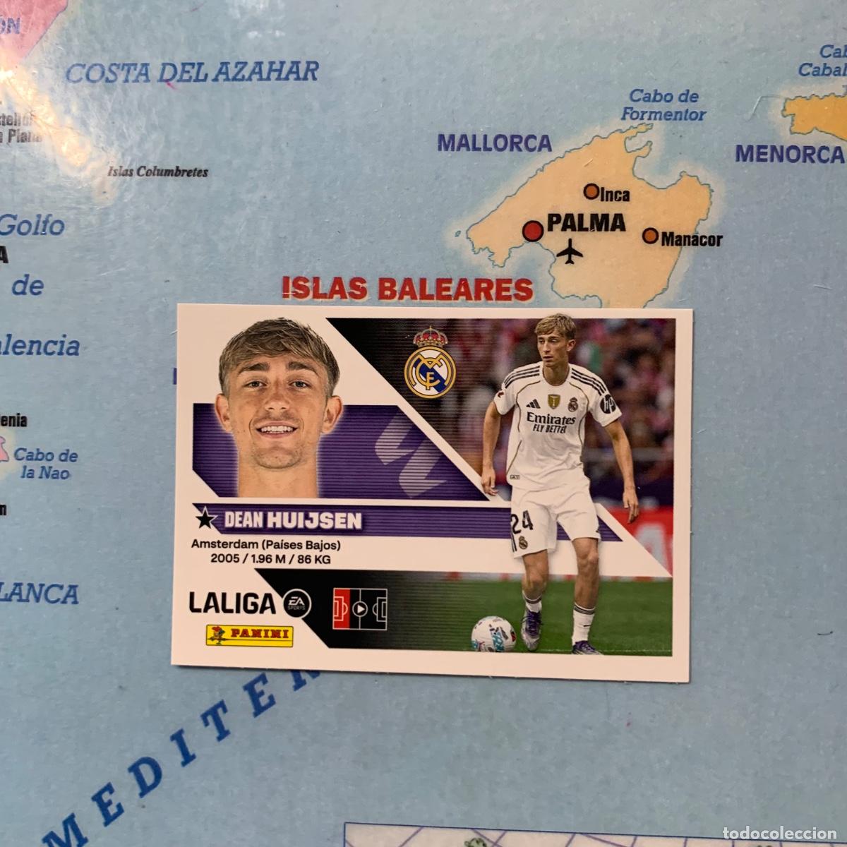 Cromos de f&uacute;tbol: Huijsen n&uacute;mero 9 del Real Madrid cromo liga este 26-27 2026-2027