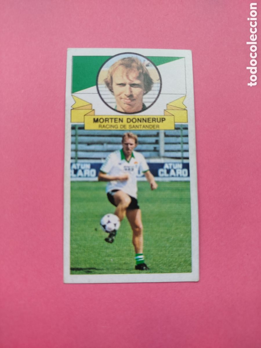Cromos de f&uacute;tbol: MORTEN DONNERUP FICHAJE 33 RACING SANTANDER LIGA 85-86 DESPEGADO
