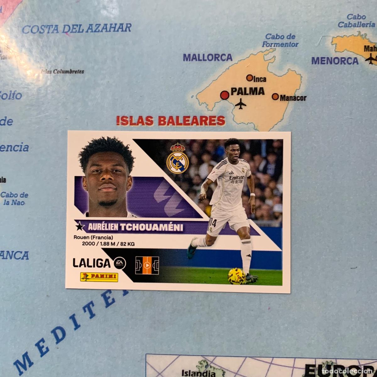 Cromos de f&uacute;tbol: Tchouameni n&uacute;mero 11 del Real Madrid cromo liga este 26-27 2026-2027