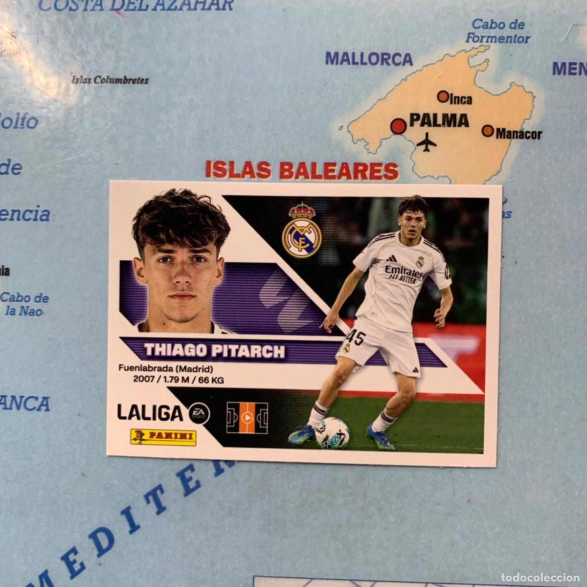 Cartes &agrave; collectionner de Football: Thiago Pitarch n&uacute;mero 15B del Real Madrid cromo liga este 26-27 2026-2027