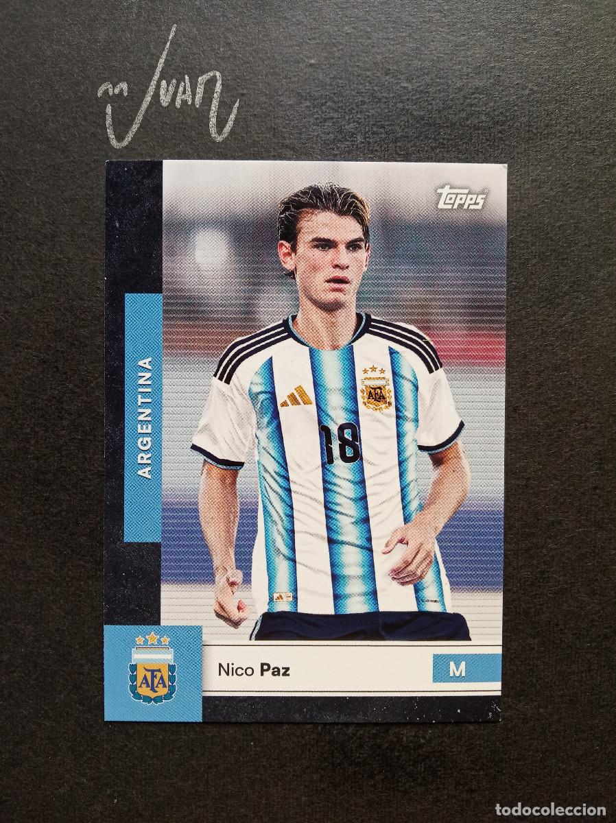 Cromos de Futebol: N&ordm; 9 NICO PAZ REAL MADRID COMO ⚽ TOPPS &reg; FIRST TEAM SET ARGENTINA FIFA WORLD CUP 2026 MUNDIAL 26