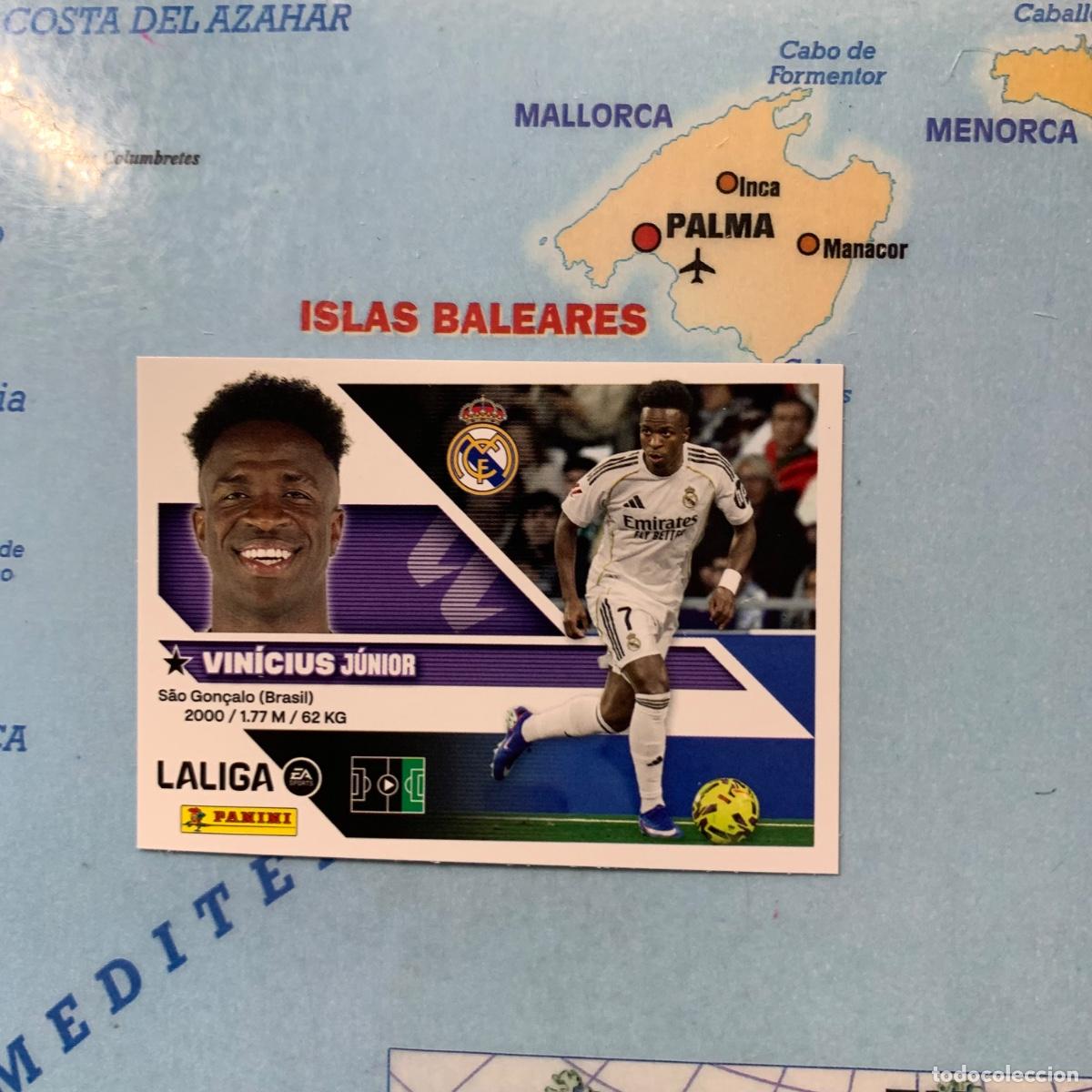 Cromos de f&uacute;tbol: Vinicius n&uacute;mero 19 del Real Madrid cromo liga este 26-27 2026-2027