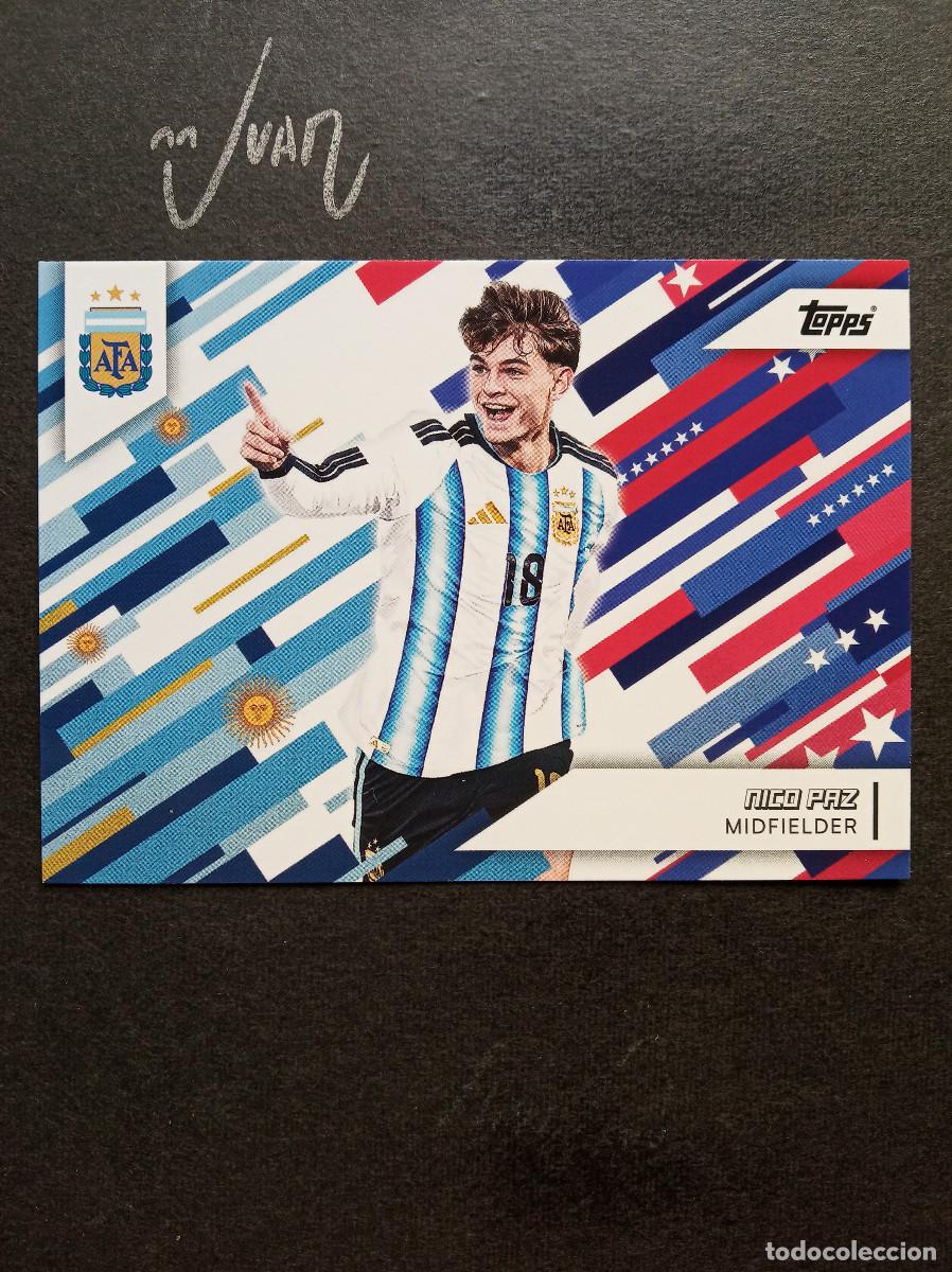Cromos de f&uacute;tbol: 38 TOAST THE HOST NICO PAZ REAL MADRID ⚽ TOPPS &reg; TEAM SET ARGENTINA FIFA WORLD CUP 2026 MUNDIAL 26
