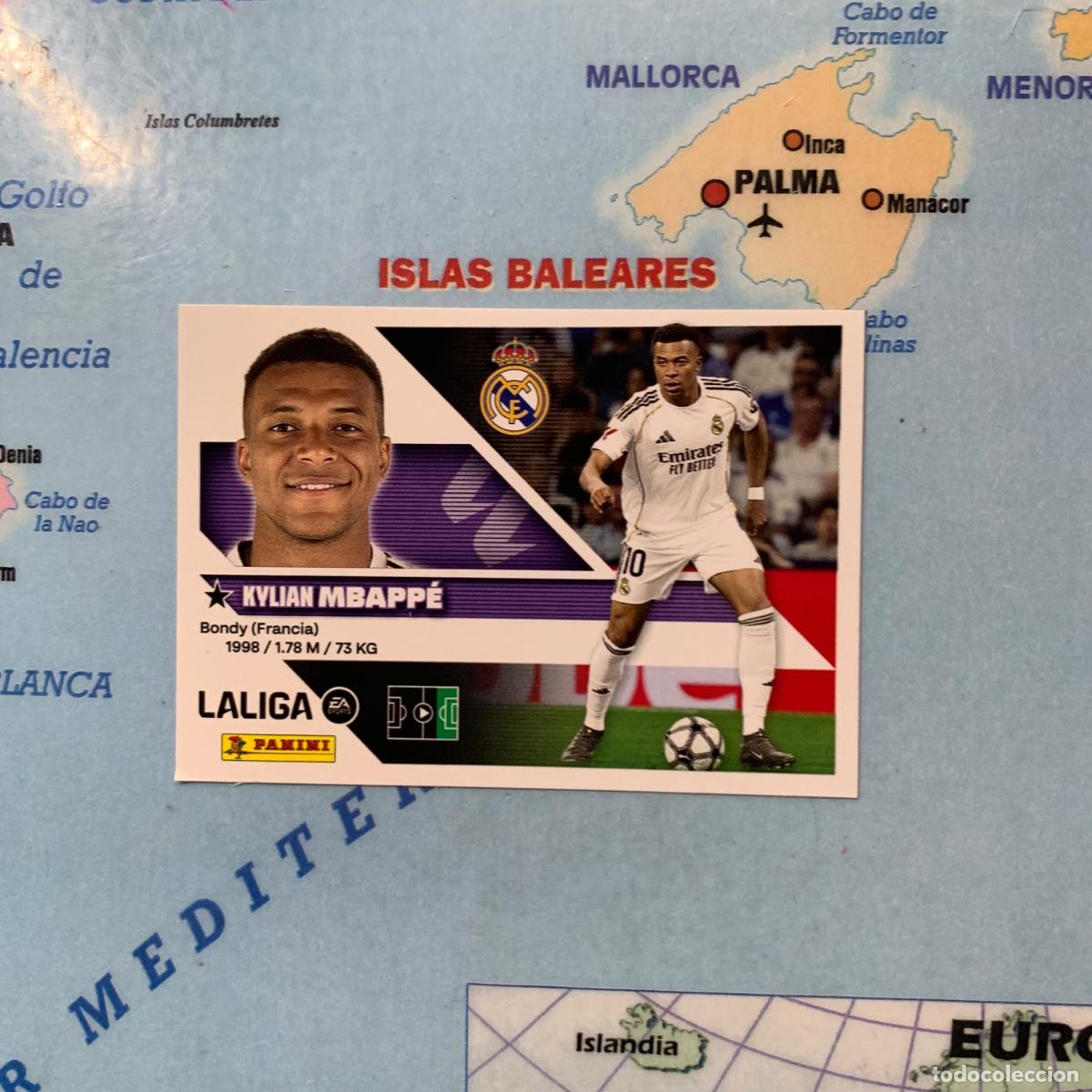 Cromos de f&uacute;tbol: Mbappe n&uacute;mero 20 del Real Madrid cromo liga este 26-27 2026-2027