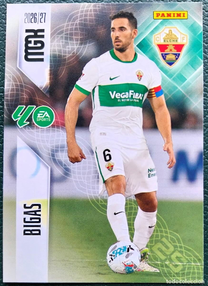 Cromos de f&uacute;tbol: 150 BIGAS ELCHE CF FICHAS ALBUM MEGACRACKS 2026 2027 MGK 26 27