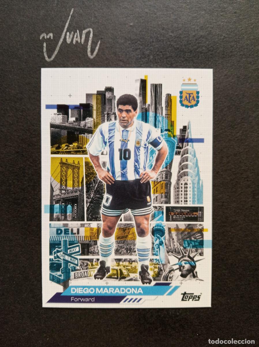 Cromos de f&uacute;tbol: 42 AFA IN THE APPLE MARADONA BARCELONA ⚽ TOPPS &reg; TEAM SET ARGENTINA FIFA WORLD CUP 2026 MUNDIAL 26