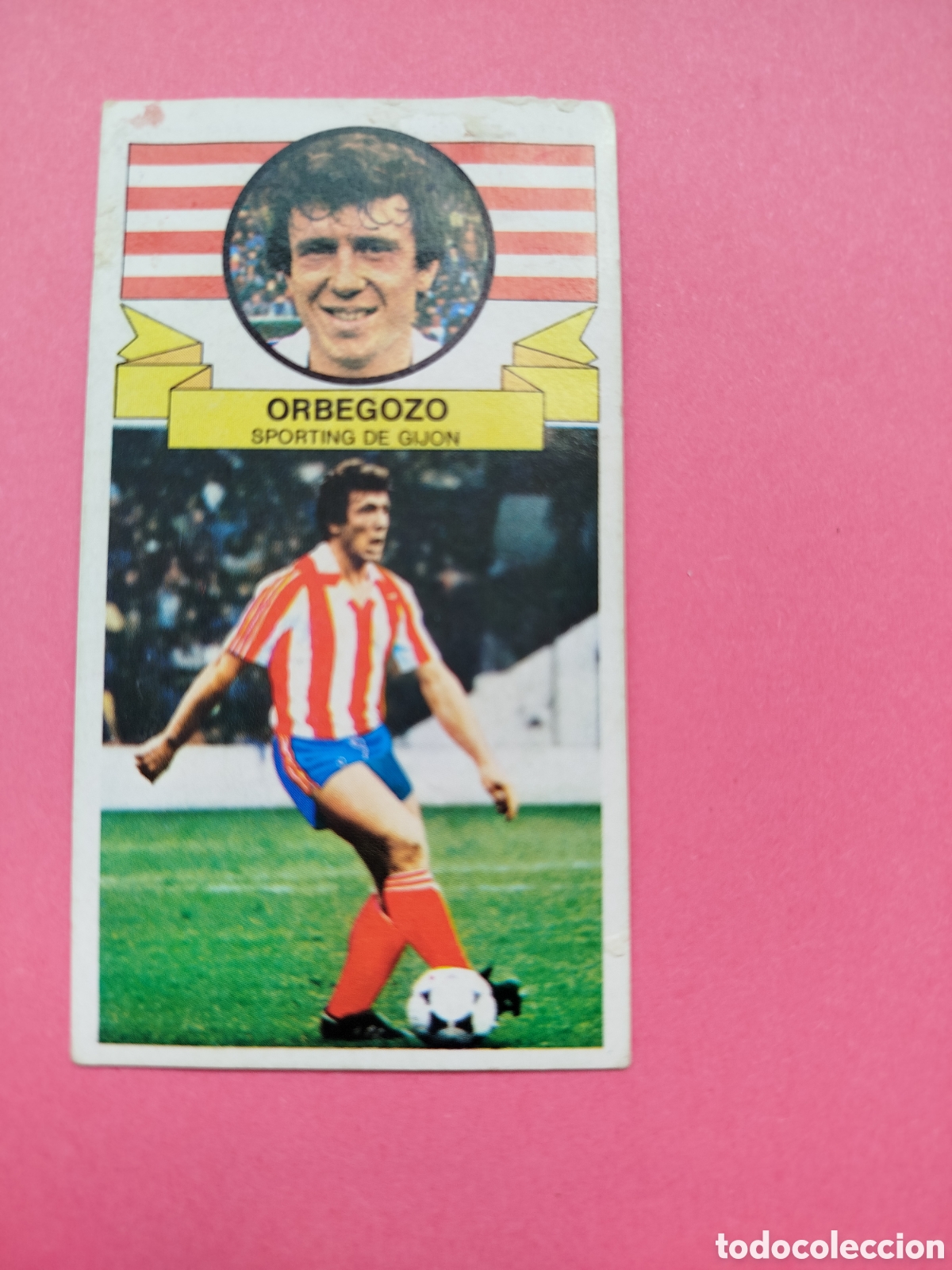 Cromos de f&uacute;tbol: ORBEGOZO FICHAJE 35 SPORTING GIJON LIGA ESTE 85-86 DESPEGADO