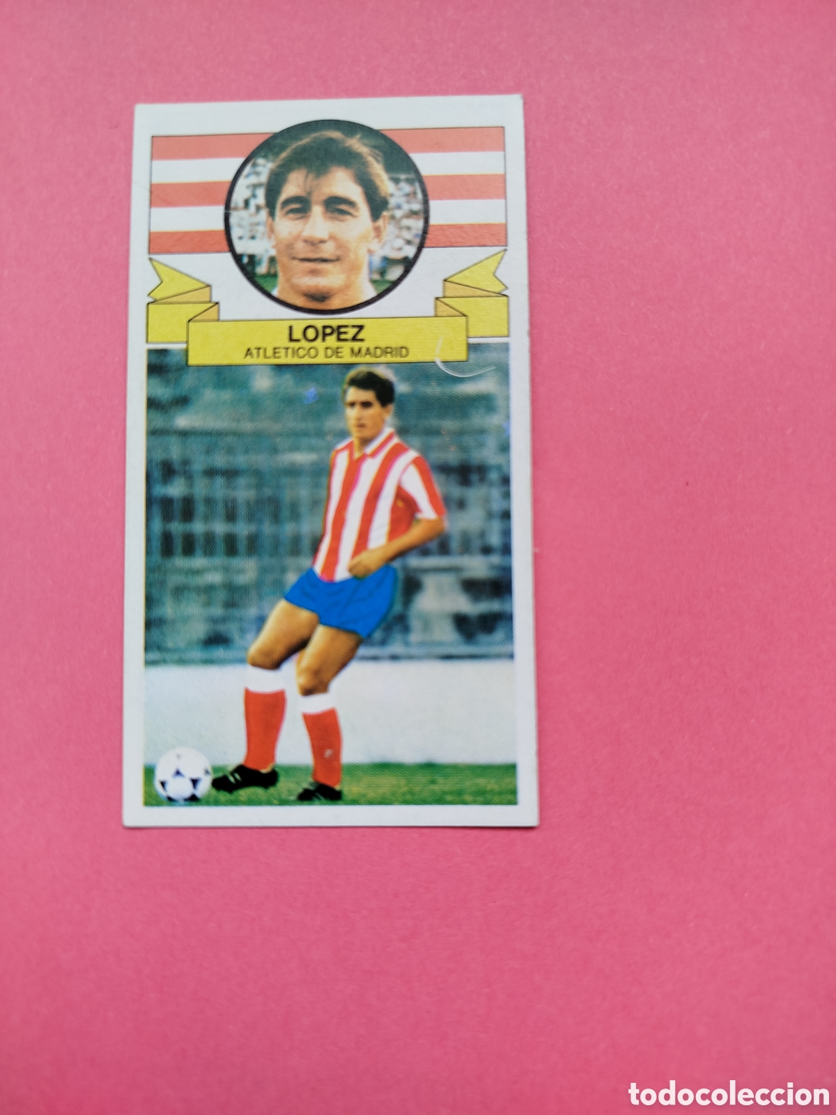 Cromos de f&uacute;tbol: LOPEZ FICHAJE 3 ATLETICO LIGA ESTE 85-86 DESPEGADO