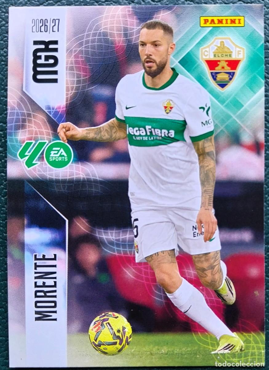 Cromos de f&uacute;tbol: 158 MORENTE ELCHE CF FICHAS ALBUM MEGACRACKS 2026 2027 MGK 26 27