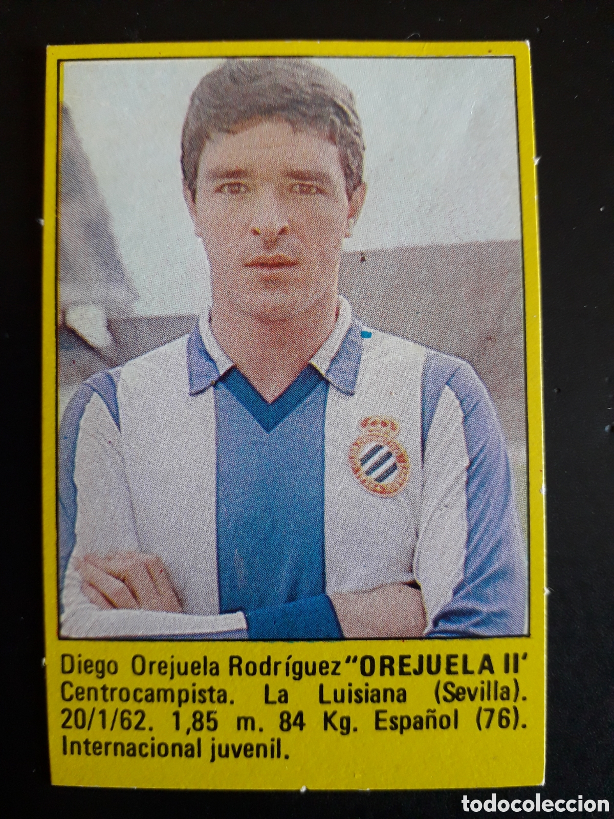 Cromos de f&uacute;tbol: OREJUELA II RCD ESPA&Ntilde;OL SUPER F&Uacute;TBOL 84 83-84 1983-1984 ROLL&Aacute;N DESPEGADO PEDIDO M&Iacute;NIMO 3&euro;