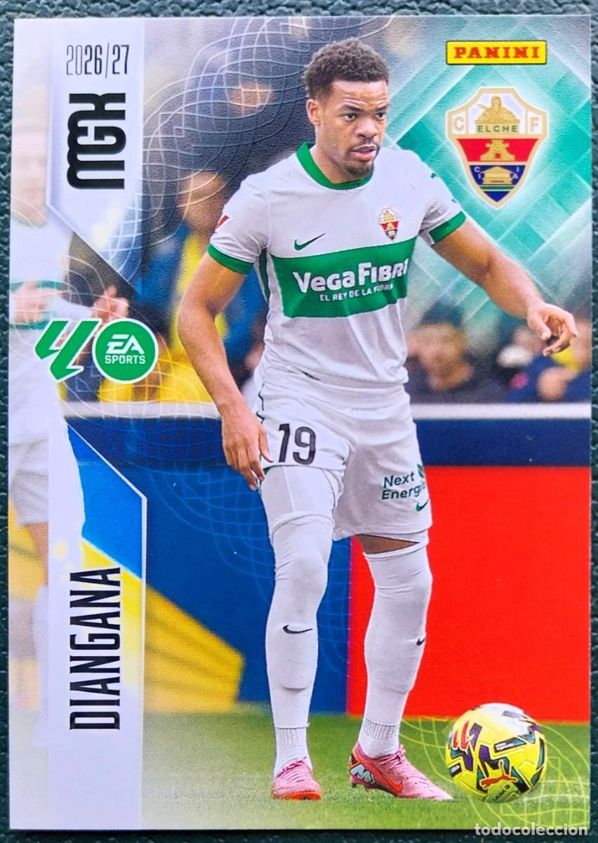 Cromos de f&uacute;tbol: 160 DIANGANA ELCHE CF FICHAS ALBUM MEGACRACKS 2026 2027 MGK 26 27