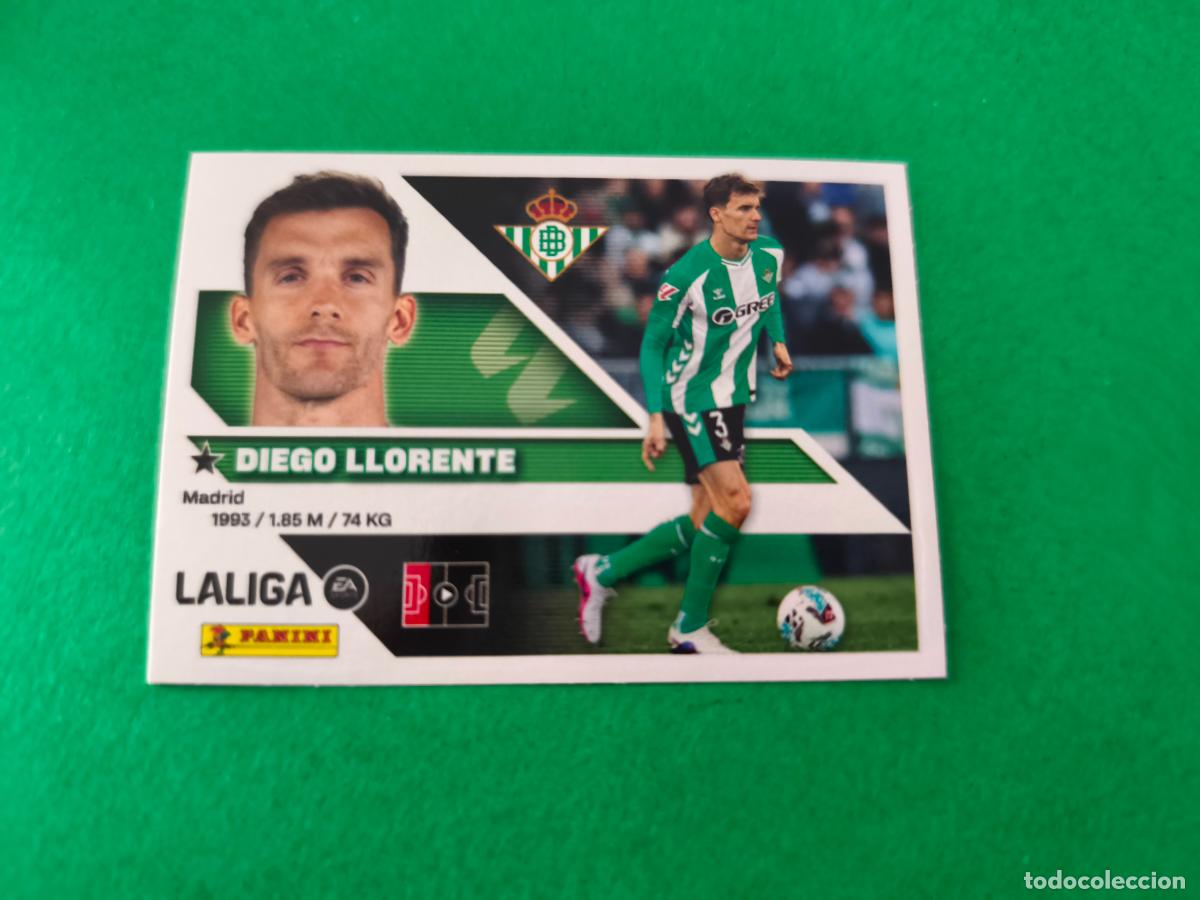 Cromos de f&uacute;tbol: CROMO FUTBOL LLORENTE REAL BETIS BALOMPIE SIN PEGAR N&ordm; 6 LIGA ESTE 2026-2027/26-27
