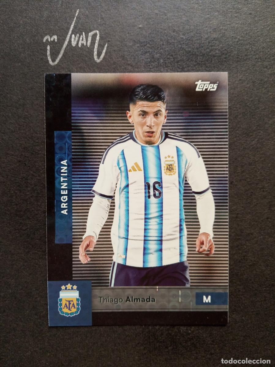 Cromos de f&uacute;tbol: HALO FIRST TEAM THIAGO ALMADA ATLETICO MADRID ⚽ TOPPS &reg; SET ARGENTINA FIFA WORLD CUP 2026 MUNDIAL 26