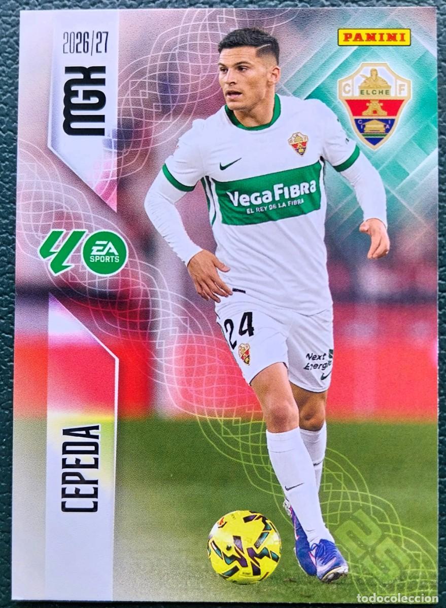 Cromos de f&uacute;tbol: 162 CEPEDA ELCHE CF FICHAS ALBUM MEGACRACKS 2026 2027 MGK 26 27