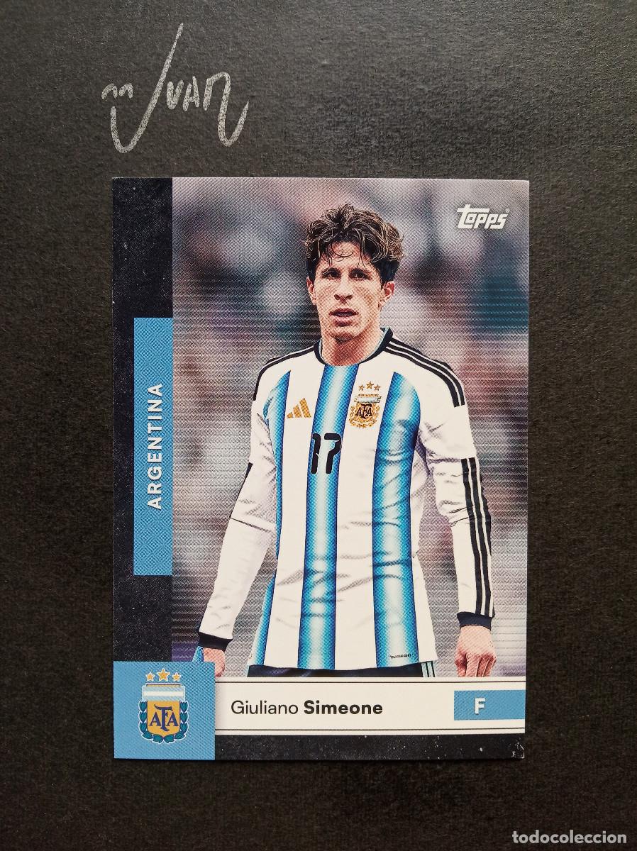Cromos de f&uacute;tbol: 17 FIRST TEAM GIULIANO SIMEONE ATLETICO MADRID ⚽ TOPPS&reg; SET ARGENTINA FIFA WORLD CUP 2026 MUNDIAL 26