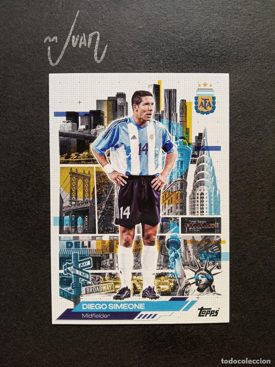 Cromos de f&uacute;tbol: 41 AFA IN THE APPLE SIMEONE ATLETICO MADRID ⚽ TOPPS &reg; TEAM SET ARGENTINA FIFA WORLD CUP 2026 MUNDIAL
