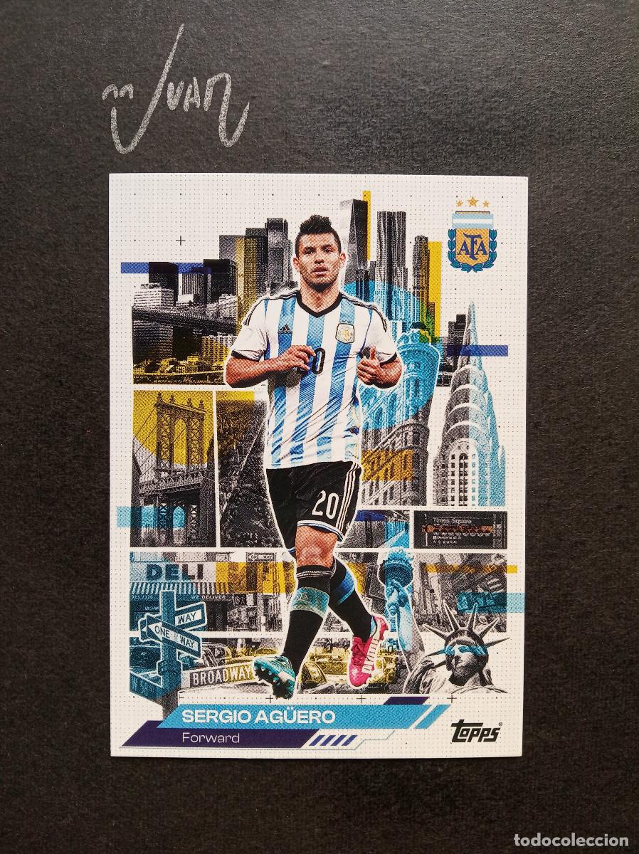 Cromos de f&uacute;tbol: 45 AFA IN THE APPLE AG&Uuml;ERO ATLETICO MADRID ⚽ TOPPS &reg; TEAM SET ARGENTINA FIFA WORLD CUP 2026 MUNDIAL