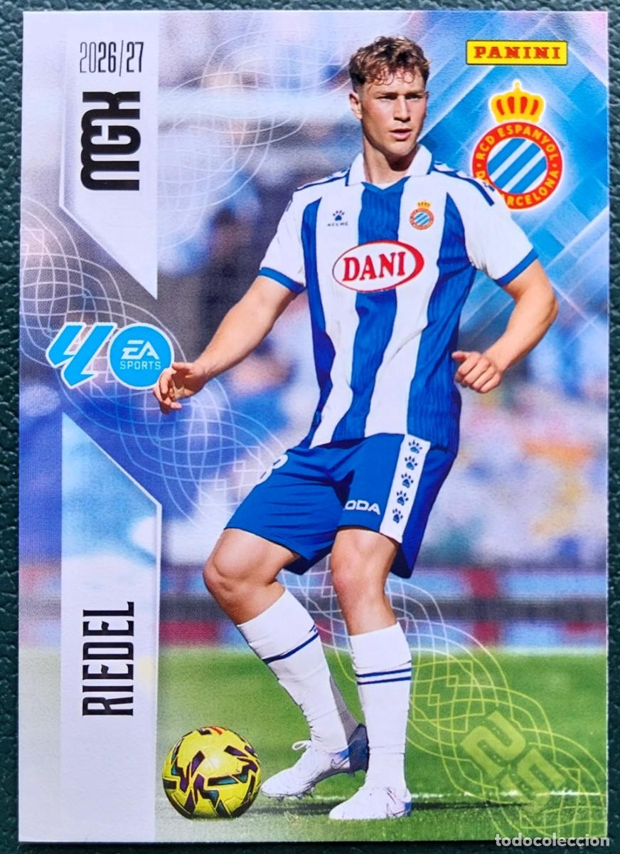 Cromos de f&uacute;tbol: 168 RIEDEL RCD ESPANYOL FICHAS ALBUM MEGACRACKS 2026 2027 MGK 26 27