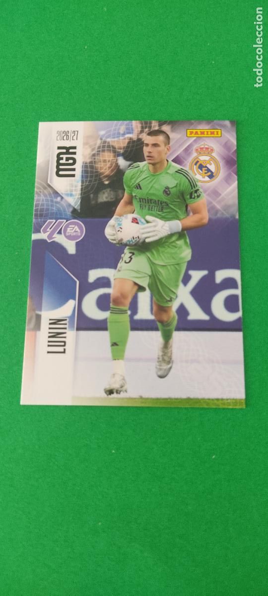 Cromos de f&uacute;tbol: TRADING CARD FUTBOL LUNIN REAL MADRID C.F. N&ordm; 219 LIGA MEGACRACKS 2026-2027/26-27 PANINI