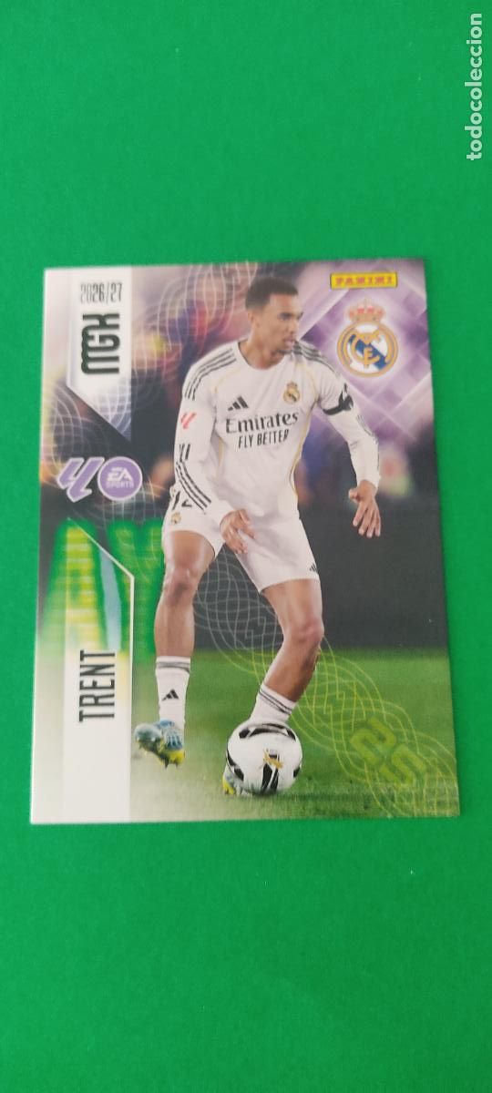Cromos de f&uacute;tbol: TRADING CARD FUTBOL TRENT REAL MADRID C.F. N&ordm; 220 LIGA MEGACRACKS 2026-2027/26-27 PANINI