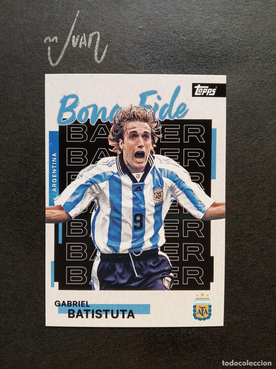 Cromos de f&uacute;tbol: N&ordm; 23 BONA FIDE BALLER BATISTUTA AS ROMA ⚽ TOPPS &reg; TEAM SET ARGENTINA FIFA WORLD CUP 2026 MUNDIAL 26