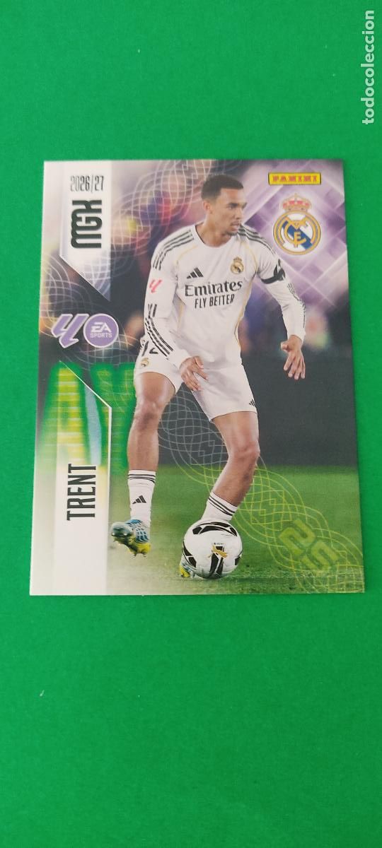 Cromos de f&uacute;tbol: TRADING CARD FUTBOL TRENT REAL MADRID C.F. N&ordm; 220 LIGA MEGACRACKS 2026-2027/26-27 PANINI