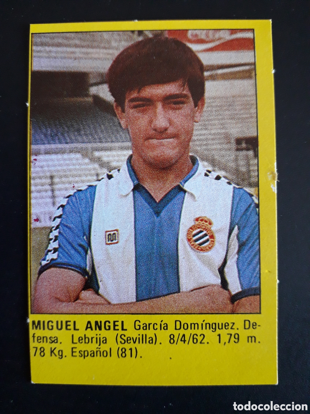 Cromos de f&uacute;tbol: MIGUEL &Aacute;NGEL RCD ESPA&Ntilde;OL SUPER F&Uacute;TBOL 84 83-84 1983-1984 ROLL&Aacute;N DESPEGADO PEDIDO M&Iacute;NIMO 3&euro;